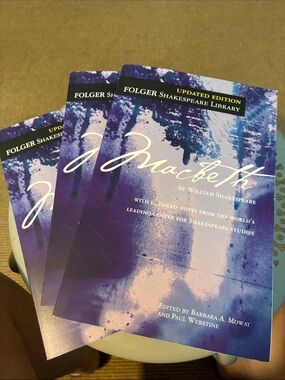 3 copies Folger Shakespeare Library 'Macbeth' Paperback -